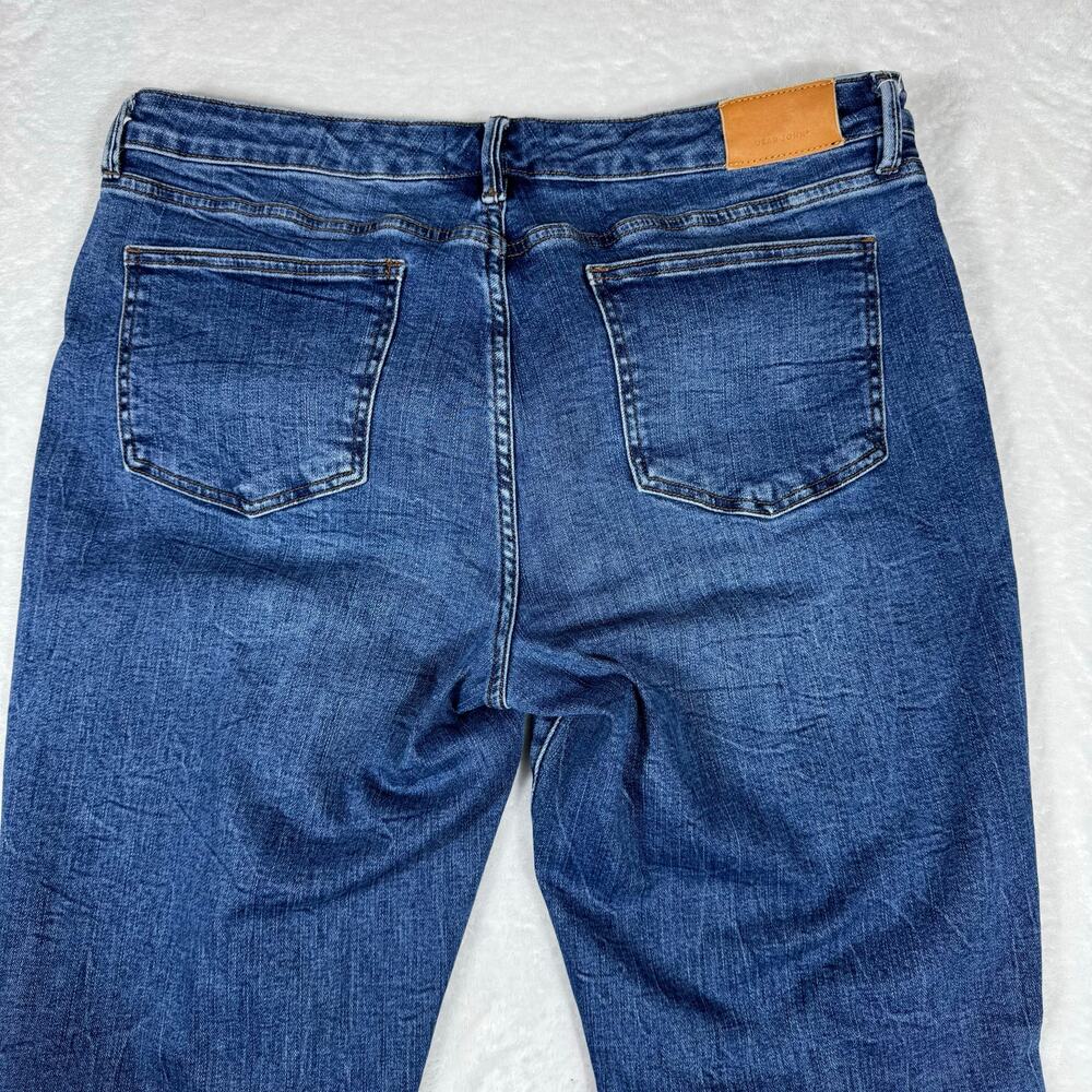 Dear John Denim Women's 32 Blue Wash Straight Leg Raw Hem Stretch - Picture 8 of 10